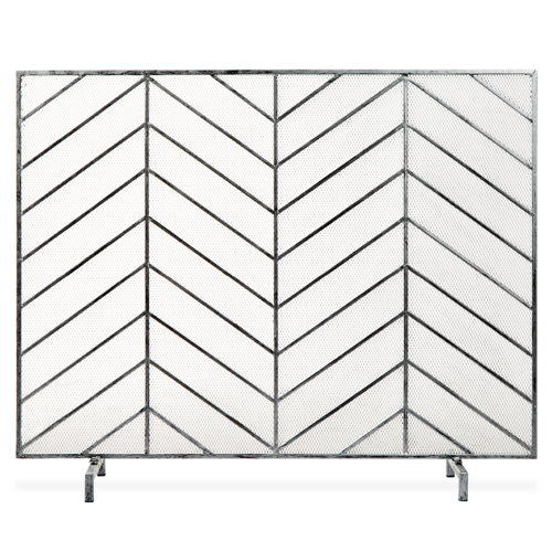 Silver Fireplace Screens You'll Love | Wayfair